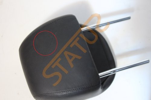 Porsche Cayenne 955 957 Front OS Right Black Leather Headrest